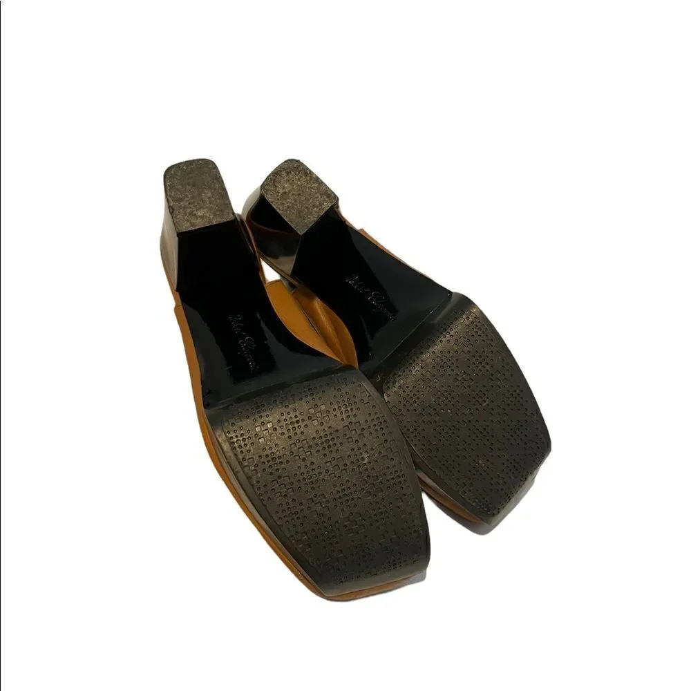 Rich Caramel Sexy Slingback Platform Pumps by Robert Clergerie of Paris Size 9.5